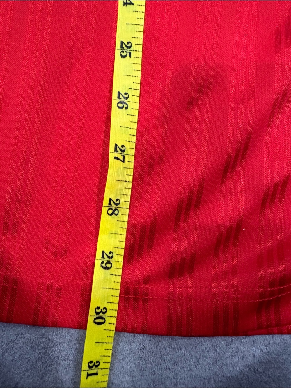 [M/PTP:23”]adidas Red Men’s Short-Sleeve Soccer Jersey vintage athletic - Picture 7 of 7